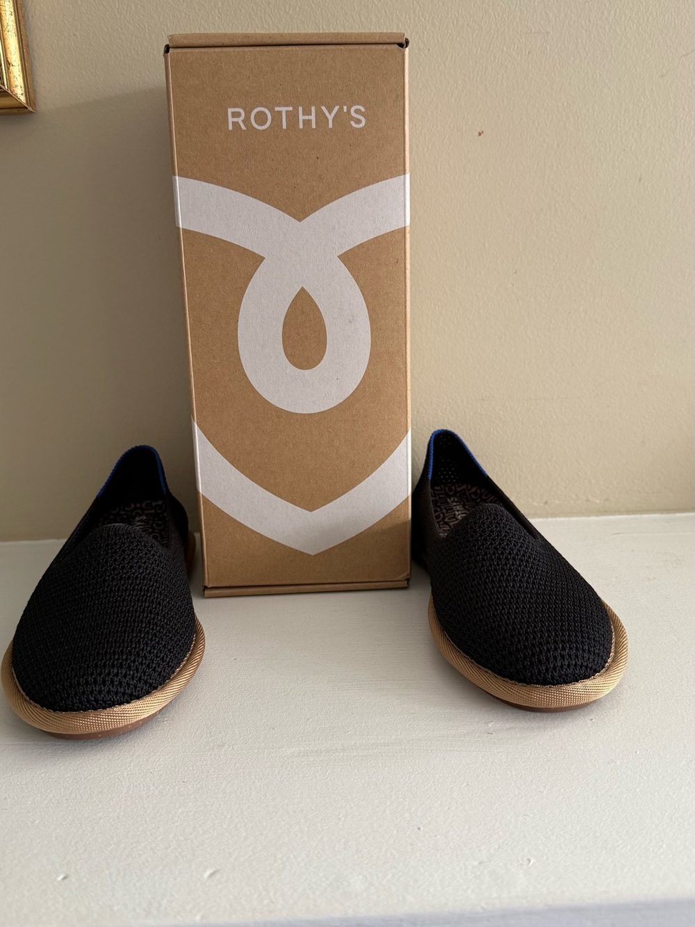 New In Box Rothy’s Cruiser Loafer In Black Raffia Knit Size 5 - Picture 12 of 12